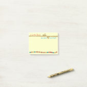 Post-it® Une note ouvrée du psychologue d'école (Sur un bureau)