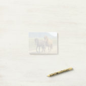 Post-it® Une paire de poneys islandais Brown (Sur un bureau)
