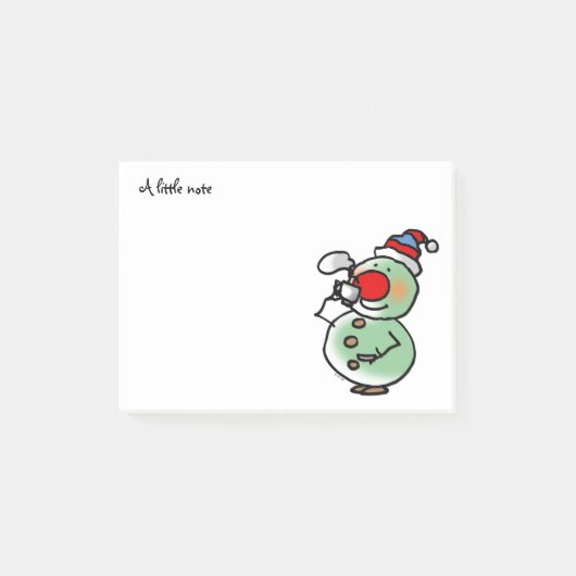 Post-it® une petite note (bonhomme de neige de vacances (Devant)