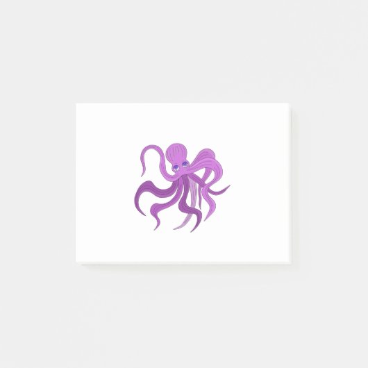 Post-it® Une pieuvre moelleuse balançant des tentacules (Devant)