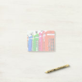 Post-it® Une rangée de boîtes de téléphone aux couleurs viv (Sur un bureau)