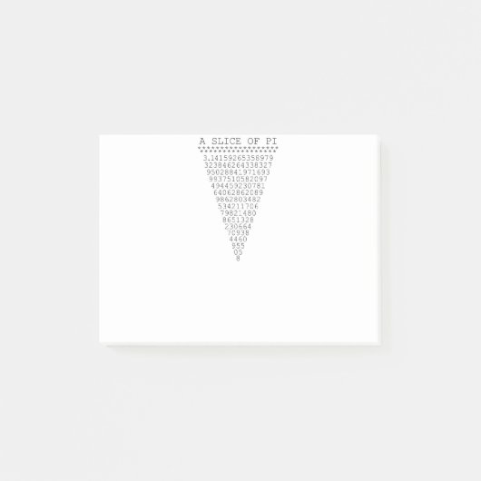 Post-it® Une tranche de présentation Pi (Devant)