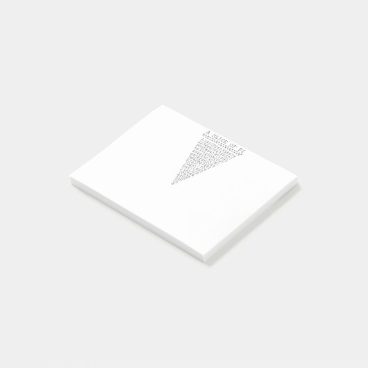 Post-it® Une tranche de présentation Pi (Incliné)