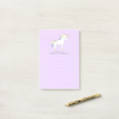 Post-it® Unicorn Cute Kids Pastel (Sur un bureau)