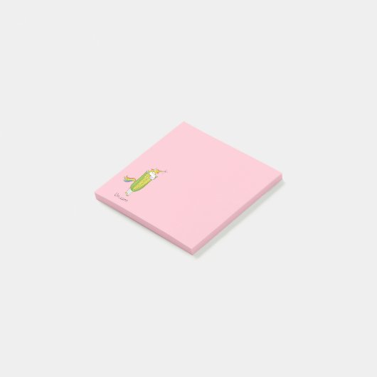 Post-it® Unicorn Funny Corn Post-it Notes (Incliné)