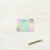 Post-it® Unicorn Mix Motif Faux Blue Parties scintillant (Sur un bureau)