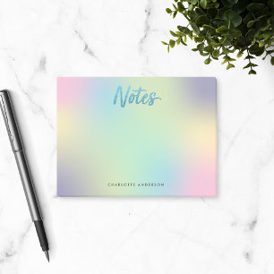 Post-it® Unicorn Mix Motif Faux Blue Parties scintillant