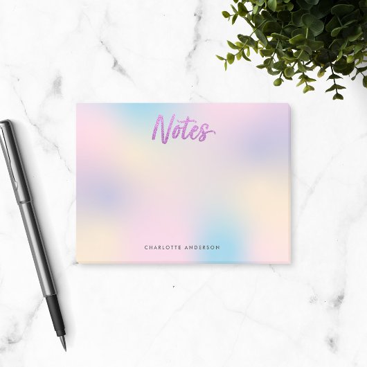 Post-it® Unicorn Mix Motif Faux Purple Parties scintillant