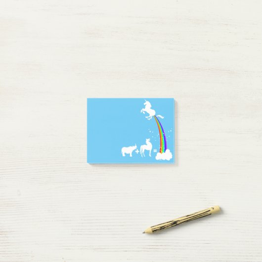 Post-it® Unicorn origin (Sur un bureau)