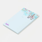 Post-it® Unicorn Parties scintillant faciale rose et violet (Incliné)