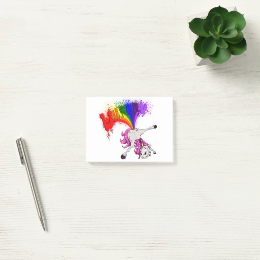 Post-it® unicorn rainbow fart (Bureau)