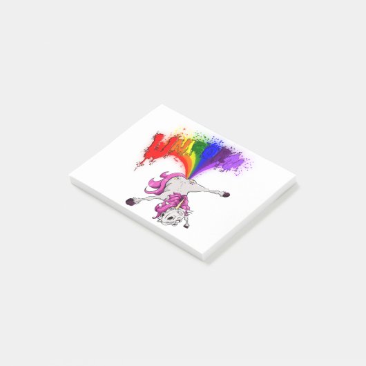 Post-it® unicorn rainbow fart (Incliné)