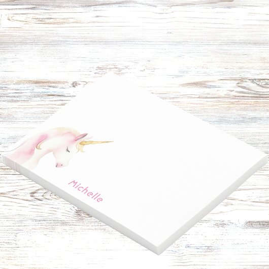 Post-it® Unicorn rose blanc nom fille
