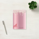 Post-it® Unicorn rose rose rose rose or parties scintillant (Bureau)