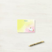 Post-it® Unicorne Beauté Sleeping (Sur un bureau)