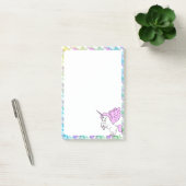 Post-it® Unicorne blanche et rose (Bureau)