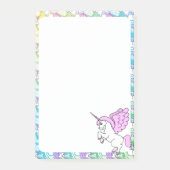 Post-it® Unicorne blanche et rose (Devant)