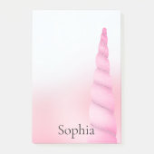 Post-it® Unicorne blanche rose (Devant)