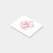 Post-it® Unicorne en rose et orange (Incliné)