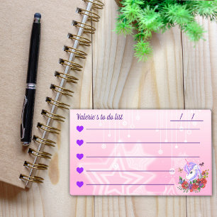 Post-it® Unicorne magique violet et rose pour faire la list