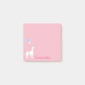 Post-it® Unicorne personnalisée avec Ballons Post-It Notes (Devant)
