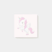 Post-it® Unicorne rose mignonne avec ailes (Devant)