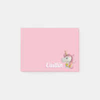 Unicorne rose Personnalisée Filles Balloon Sticky