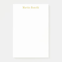 Unique Classic Simple Gold Color Name