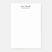 Post-it® Unique Élégant Plain Simple Blanc Spécial (Devant)