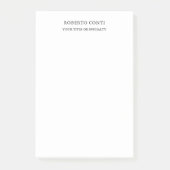 Post-it® Unique minimaliste moderne (Devant)