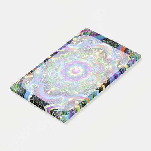 Post-it® Univers Mandala Couleurs Psychédéliques (Incliné)