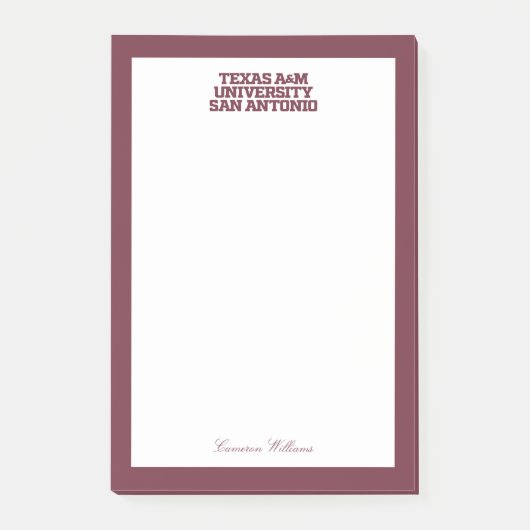 Post-it® Université Texas A&M de San Antonio (Devant)