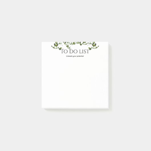 Post-it® Unleash Your Potential! Greenery To Do List Sticky (Devant)