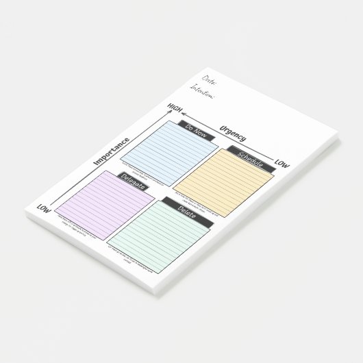 Post-it® Urgent Important, Eisenhower Matrix Post-It Notes (Incliné)