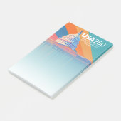 Post-it® USA 250 Birthday - Capital Dome America (Incliné)