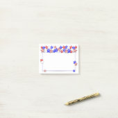 Post-it® USA Independence Day Patriotic Stars American (Sur un bureau)
