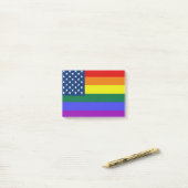 Post-it® USA Rainbow Pride (Sur un bureau)