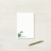 Post-it® Usine d'orchidée d'aquarelle dans le beau pot (Sur un bureau)