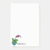 Post-it® Usine d'orchidée d'aquarelle dans le beau pot (Devant)