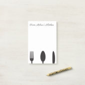 Post-it® Ustensiles de cuisine (Sur un bureau)