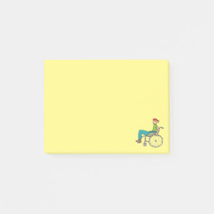 Post-it® Utilisateur Fauteuil Roulant Amusant