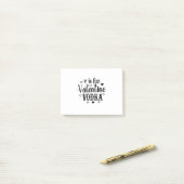 Post-it® V Est Pour La Saint Valentin Vodka-Vodka-Valentine (Sur un bureau)