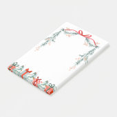 Post-it® Vacances Garland Bow Cadeaux de Noël Arbres Pastel (Incliné)