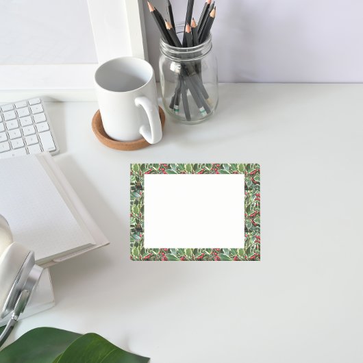 Post-it® Vacances Holly Feuille et Red Berries