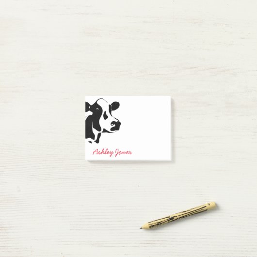 Post-it® Vache à Courrier--Note-Pays (Sur un bureau)