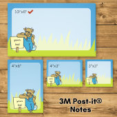 Post-it® Vache avec panneau