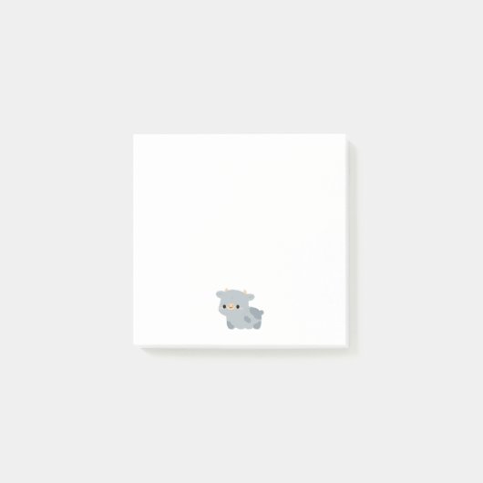 Post-it® Vache Blue Belge (Devant)