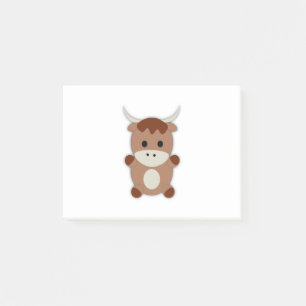 Post-it® Vache Brown mignonne