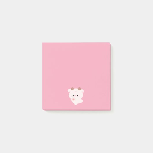 Post-it® Vache d'amour mignonne (Devant)