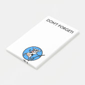 POST-IT® VACHE DE DESSIN FUNNY POST IT NOTEPAD (Incliné)